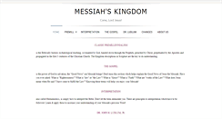 Desktop Screenshot of messiahskingdom.com